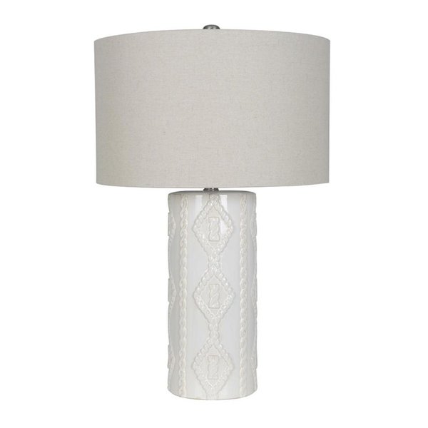 Lamps Per Se 29" White Ceramic Table Lamp LPS-328
